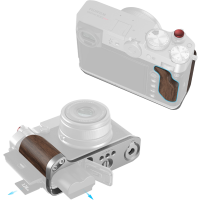 Produktbild för SmallRig 5265 L-Shape Mount Plate with Wooden Handle for FUJIFILM GFX100RF Silver