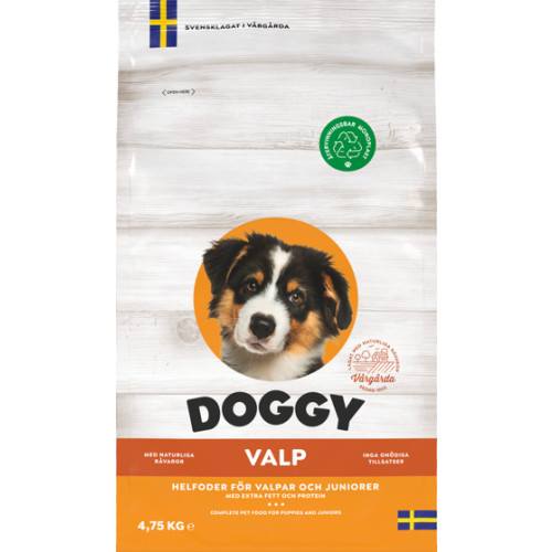 DOGGY Valp Torrfoder för hund 4,75kg