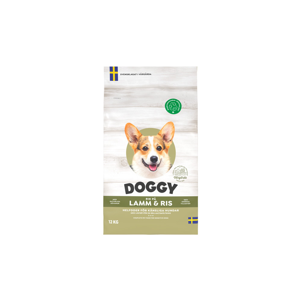 Produktbild för Lamm & Ris Torrfoder för hund 12kg
