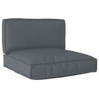 Produktbild för Pallkuddset 2 pcs Antracit Oxford Tyg