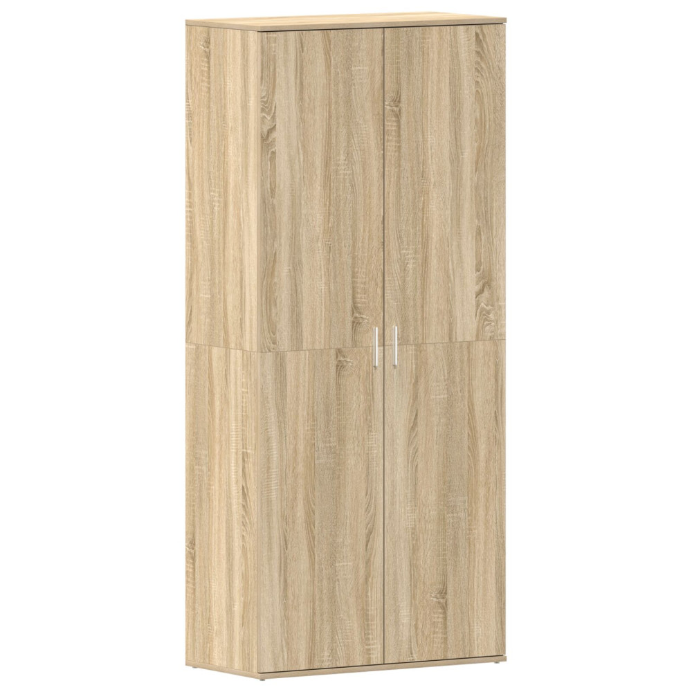 Produktbild för Skoskåp med hylla Sonoma-ek 80 x 39 x 178 cm Konstruerat trä