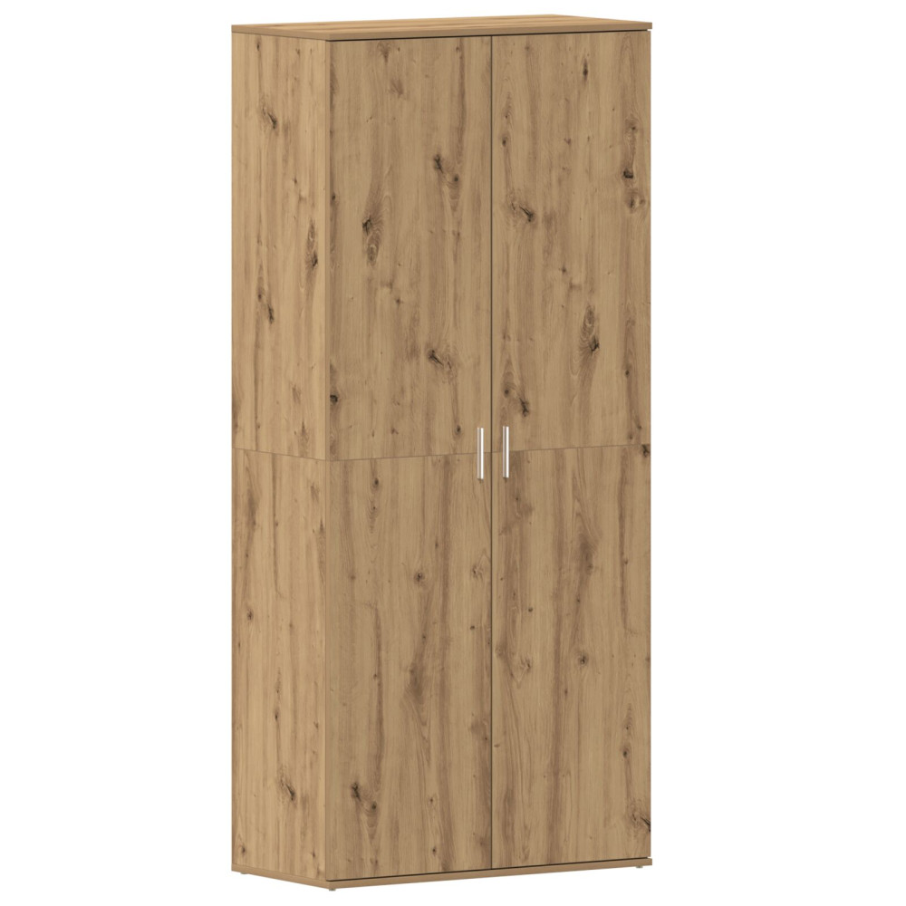 Produktbild för Skoskåp med hylla Artisan Ek 80 x 39 x 178 cm Konstruerat trä