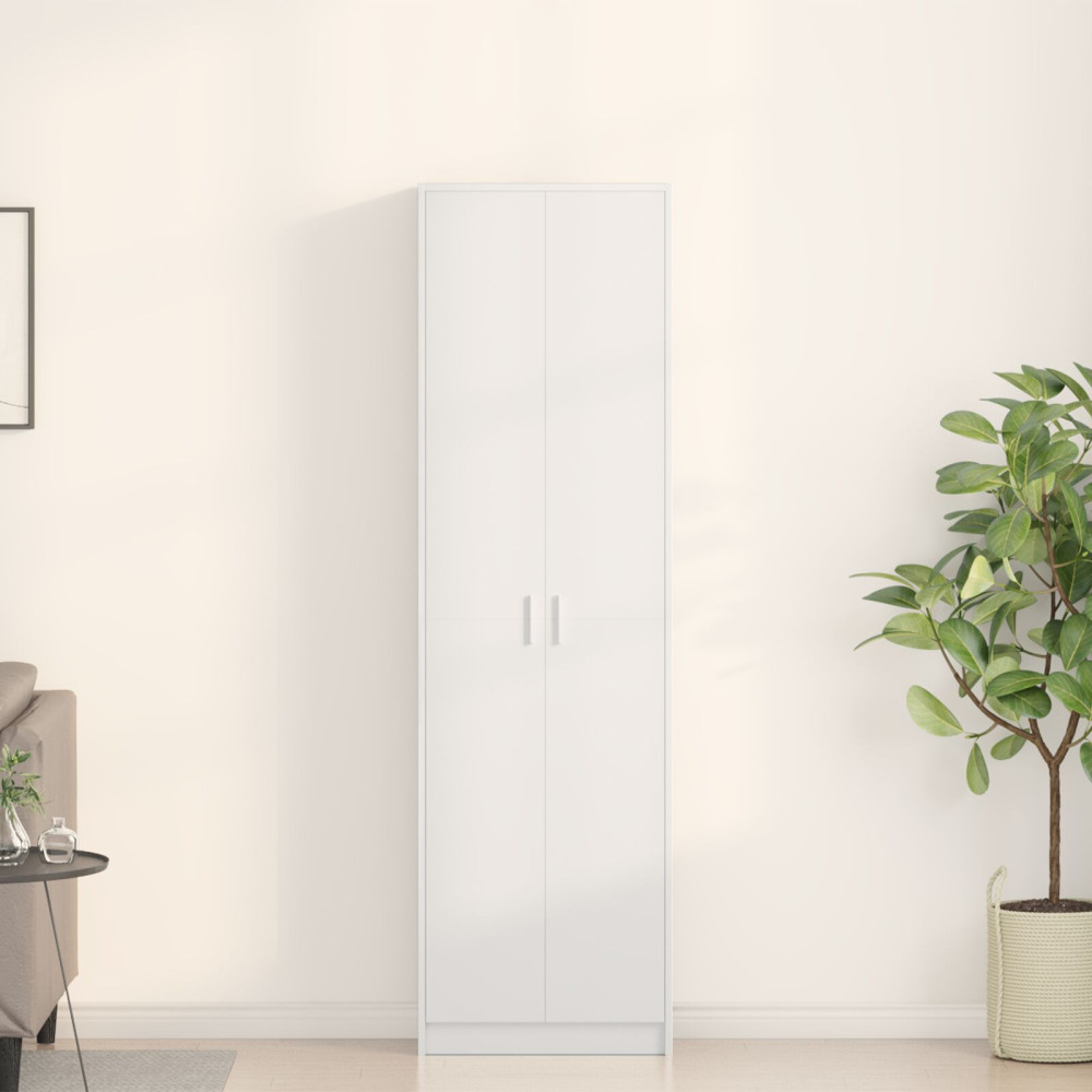 Produktbild för Garderob med hylla Vit 55 x 25 x 189 cm Konstruerat trä