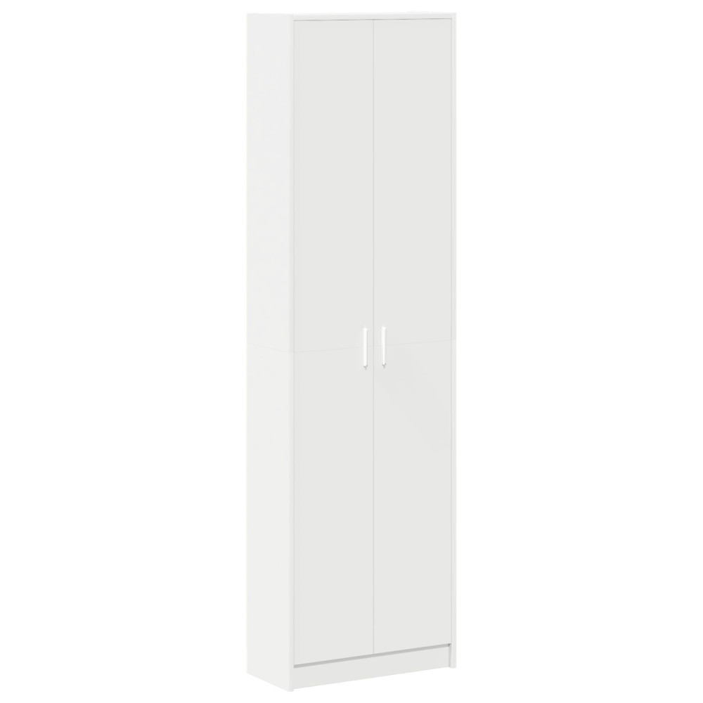 Produktbild för Garderob med hylla Vit 55 x 25 x 189 cm Konstruerat trä
