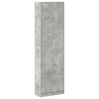 Produktbild för Garderob med hylla Betonggrå 55 x 25 x 189 cm Konstruerat trä