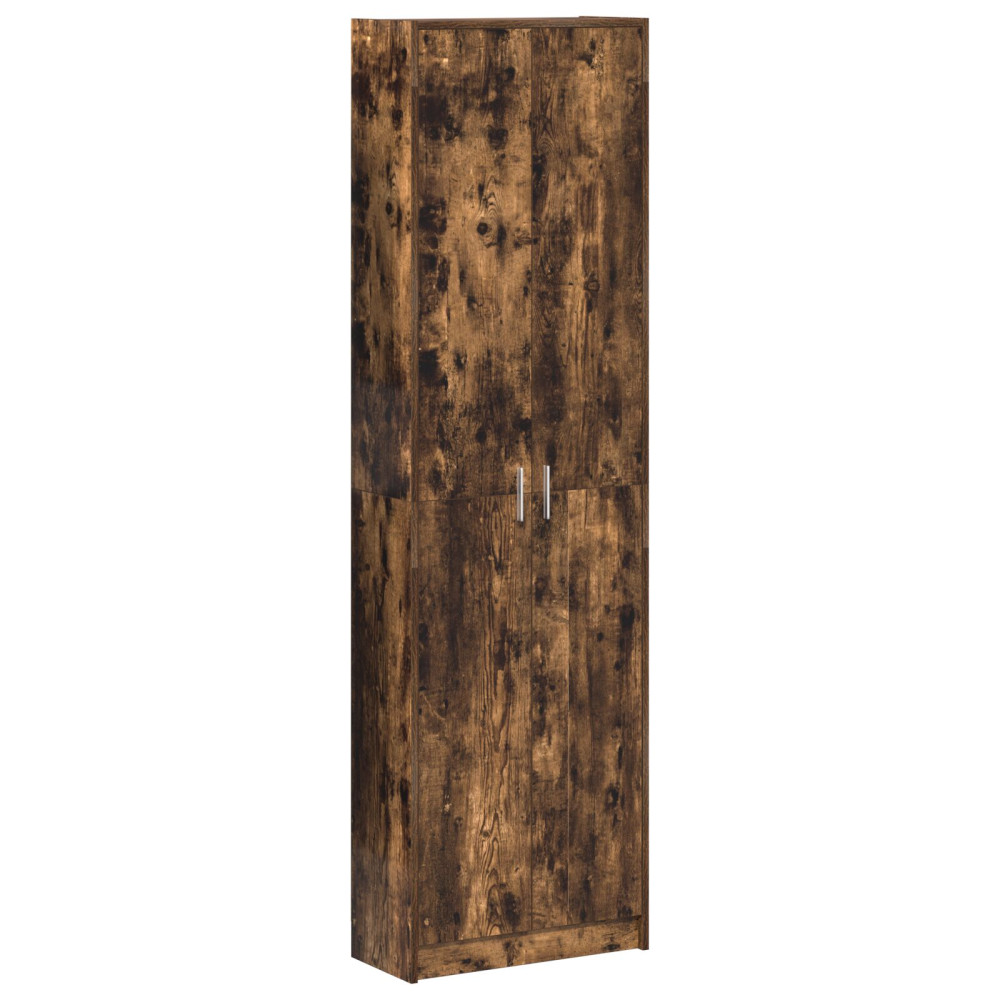 Produktbild för Garderob med hylla Rökt ek 55 x 25 x 189 cm Konstruerat trä