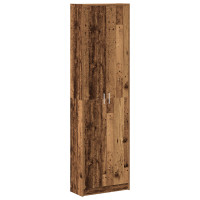 Produktbild för Garderob med hylla Gammalt trä 55 x 25 x 189 cm Konstruerat trä