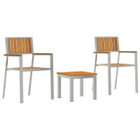 Produktbild för Trädgårdsmöbelset 3 pcs Brun