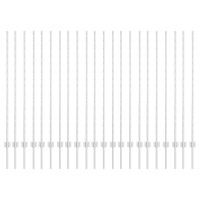 Produktbild för Utomhus inbyggd stolpe 22 st Silver 180 cm Pulverlackerat stål