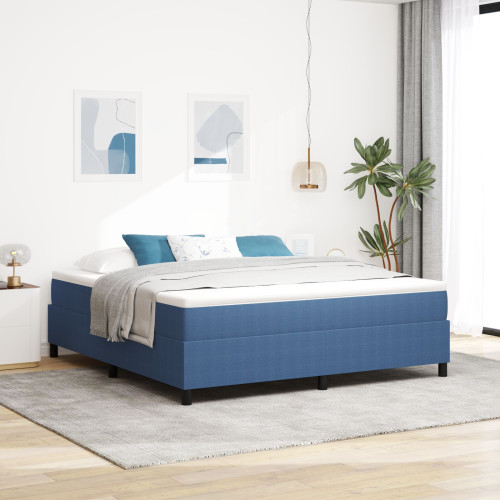 vidaXL Bäddfjäder Blå och Vit 180 x 200 cm Kordread tyg