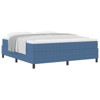 Produktbild för Bäddfjäder Blå och Vit 180 x 200 cm Kordread tyg