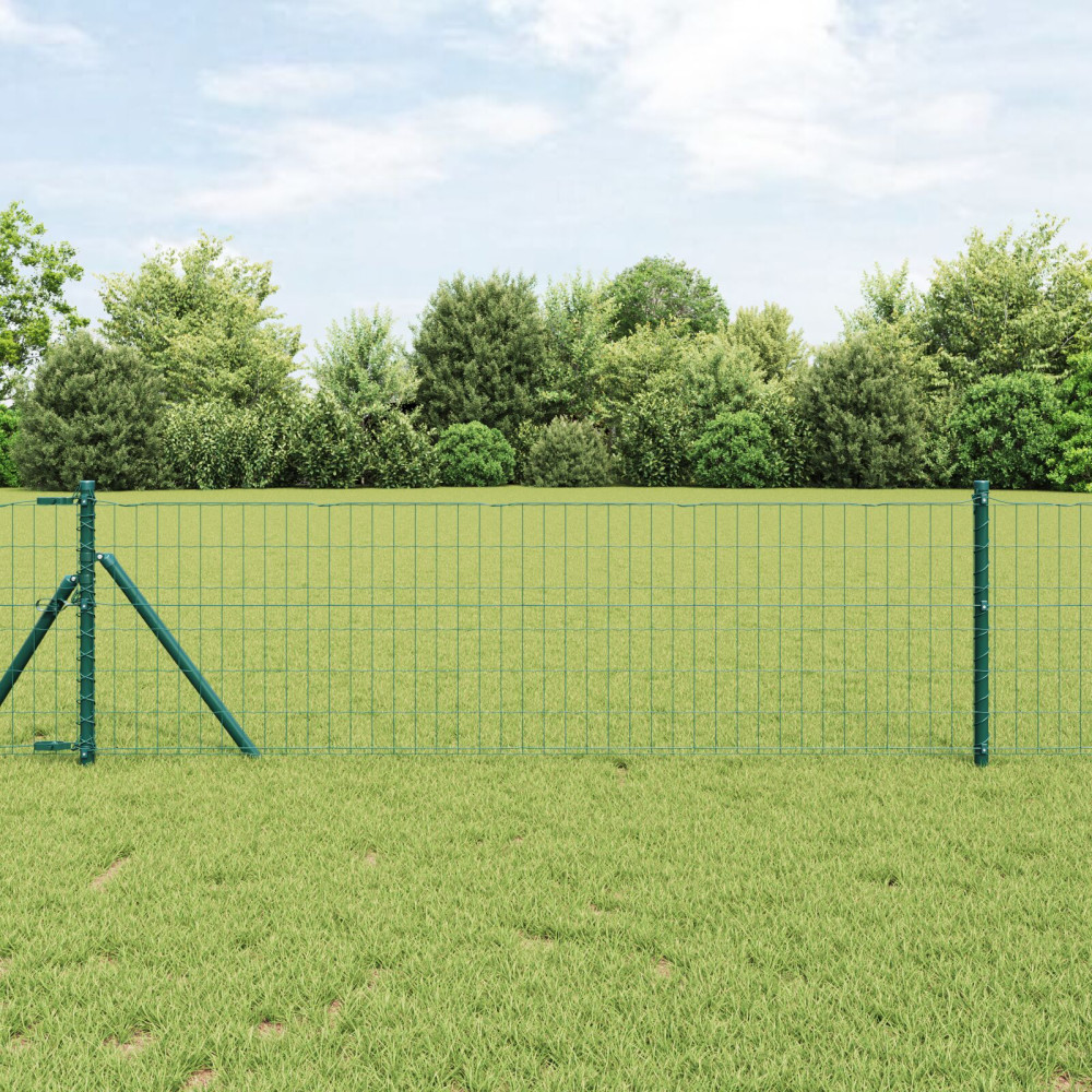 Produktbild för Euro Stängsel Markfäste 25 x 0,6 m PVC-belagda stål Grön Mesh
