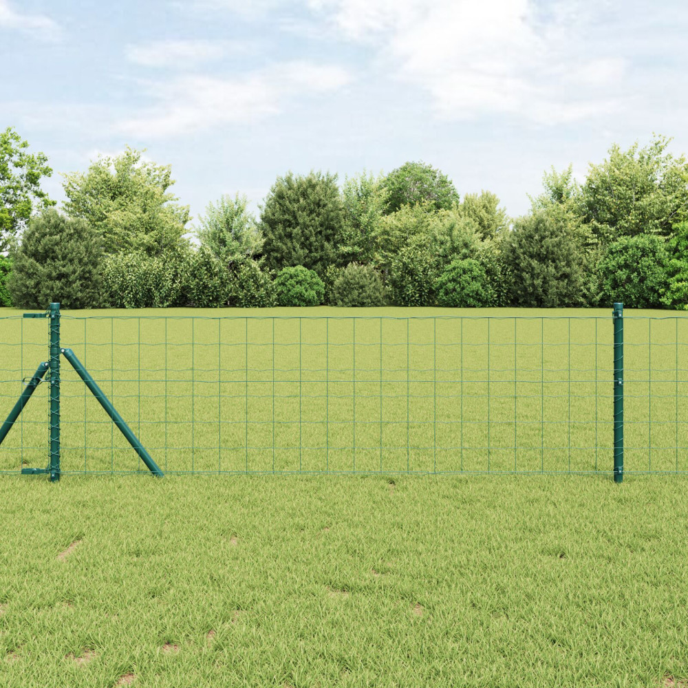 Produktbild för Euro Stängsel Markfäste 25 x 0,4 m PVC-belagda stål Grön Mesh