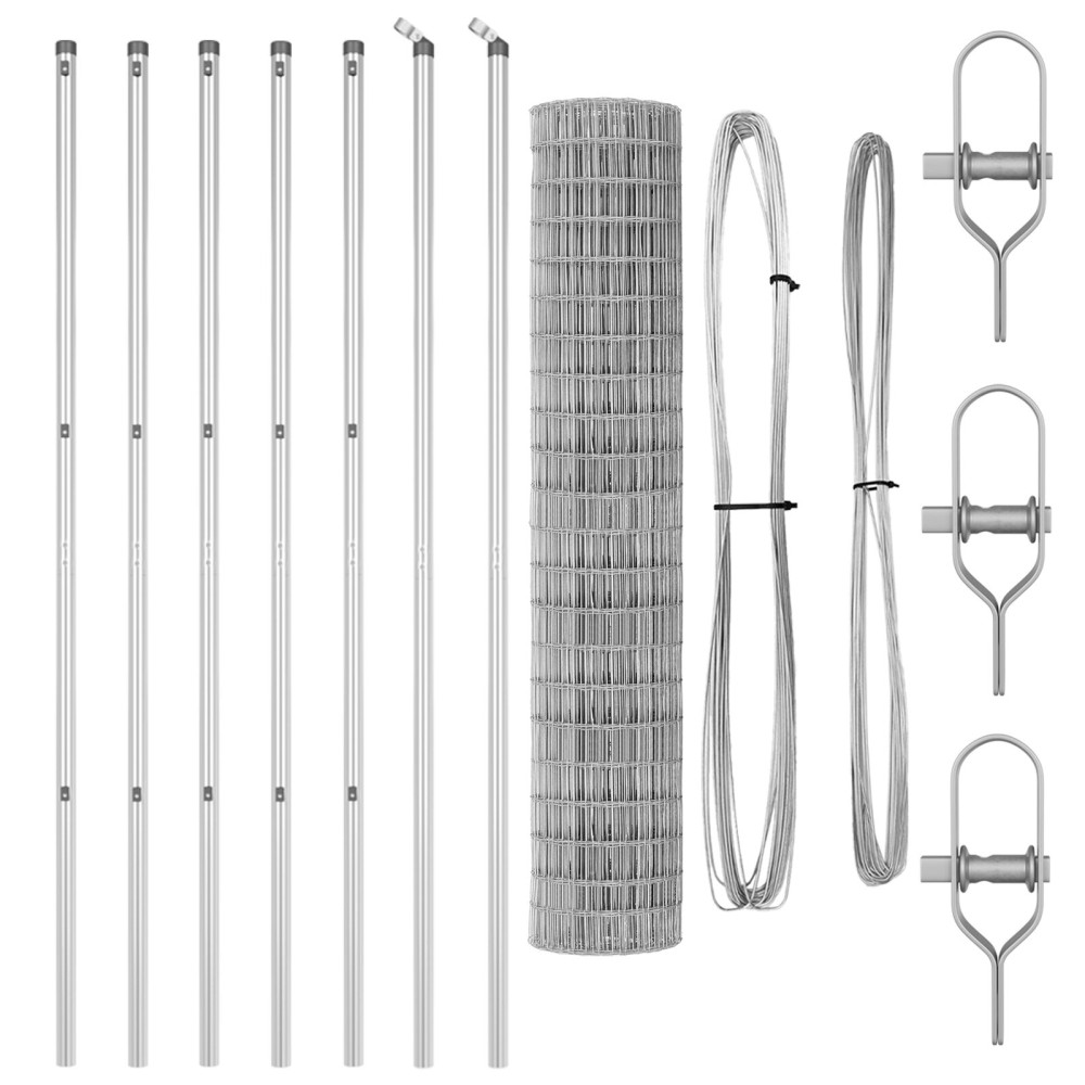 Produktbild för Markfixerat Svetsat Stängsel 10 x 1,6 m (B x H)