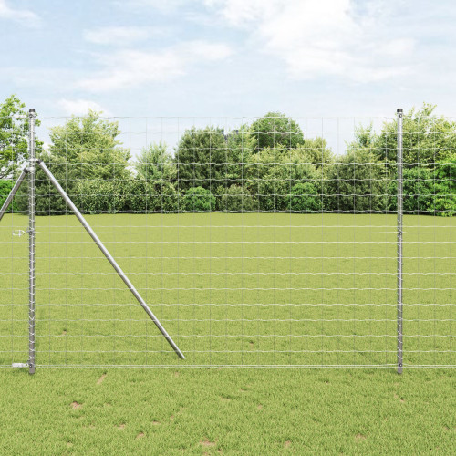vidaXL Utomhus Euro Zaorlarsgränd 10 x 1,5 m Varmförzinkad stål Silver