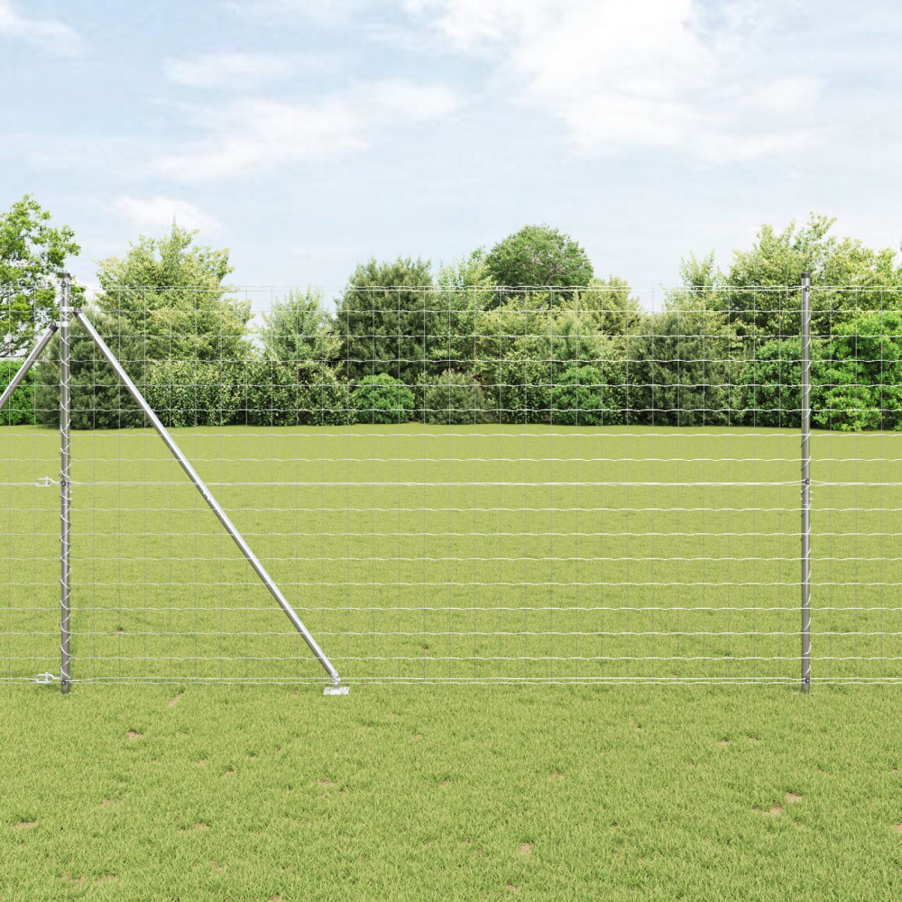 Produktbild för Svetsat trådgalleri med piggar 10 x 1,6 m (B x H)