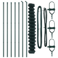 Produktbild för Kedjehängd Stängsel Markfix 10 x 1,6 m PVC-belagda stål Grön