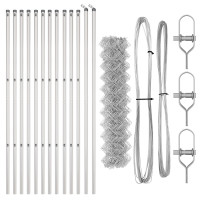 Produktbild för Kedjehängd Stängsel Markfix 25 x 1 m Galvaniserat stål Silver