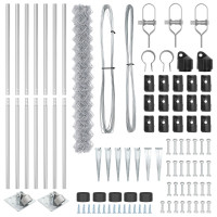Produktbild för Utomhus kedjesträngsza med piggar 10 x 1,5 m Galvaniserat stål