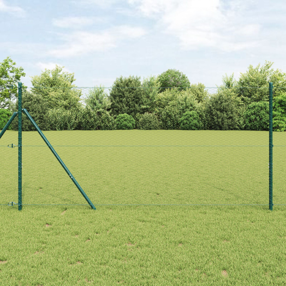 Produktbild för Markfixerat Svetsat Stängsel 100 x 1,4 m (B x H)