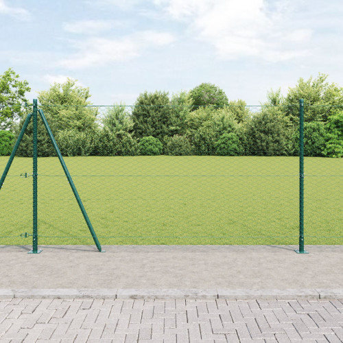 vidaXL Svetsat Stålstaket med Betongbas 10 x 1,2 m (B x H)