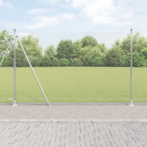 vidaXL Utomhus hexagonal stängsel med betongfundament 50 x 1,5 m Mesh