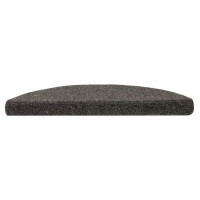 Produktbild för Trappmattor självhäftande 20 st 56x17x3 cm antracit halvrunda