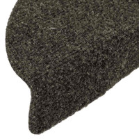 Produktbild för Trappmattor självhäftande 20 st 56x17x3 cm antracit halvrunda