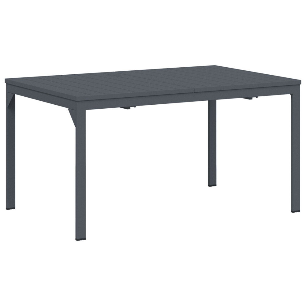 Produktbild för Ute middagsbord Fällbar Antracit 210 x 90 x 73 cm Stål