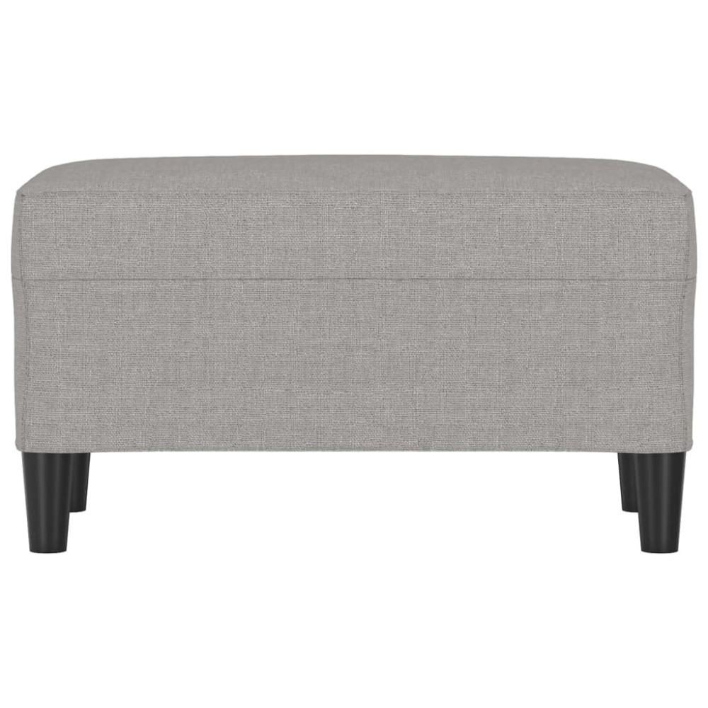 Produktbild för Bänk ljusgrå 70x35x41 cm tyg