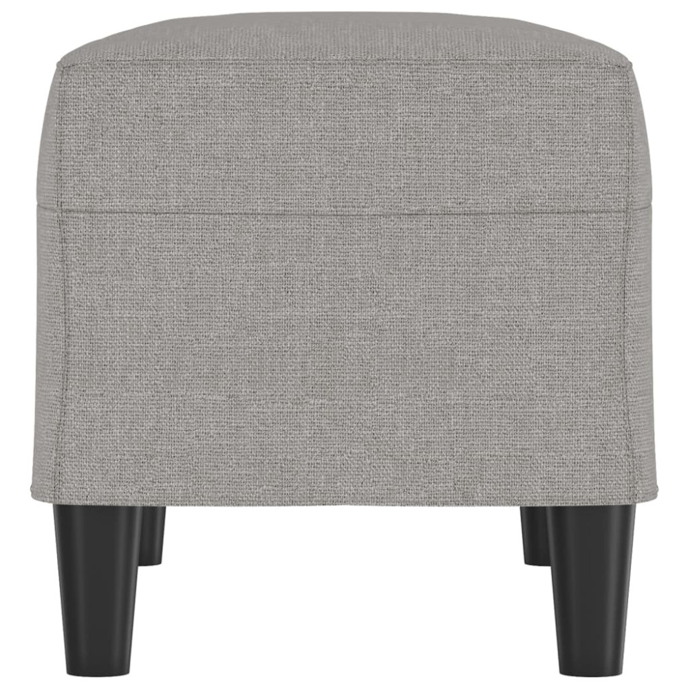 Produktbild för Bänk ljusgrå 70x35x41 cm tyg