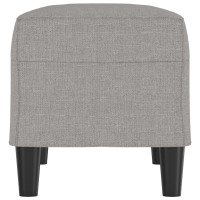 Produktbild för Bänk ljusgrå 70x35x41 cm tyg