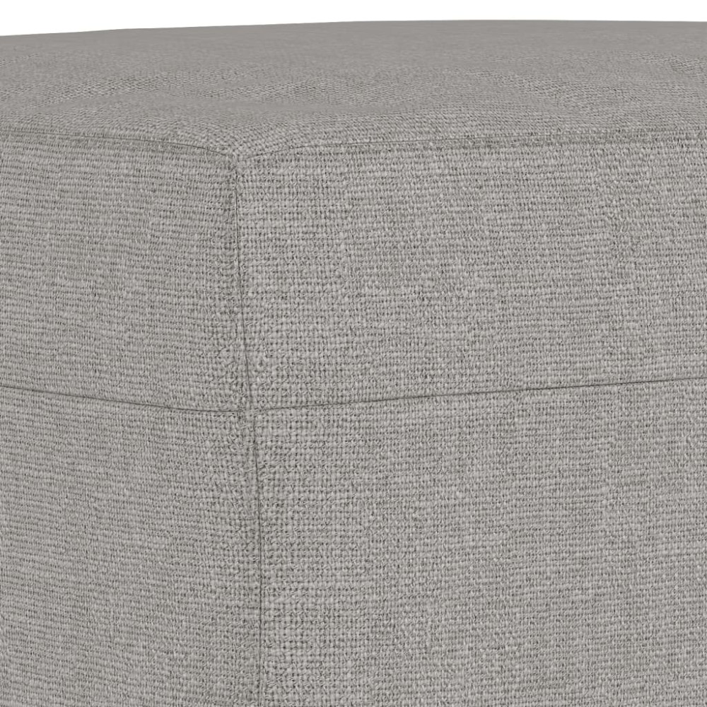 Produktbild för Bänk ljusgrå 70x35x41 cm tyg