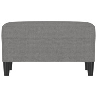 Produktbild för Bänk mörkgrå 70x35x41 cm tyg