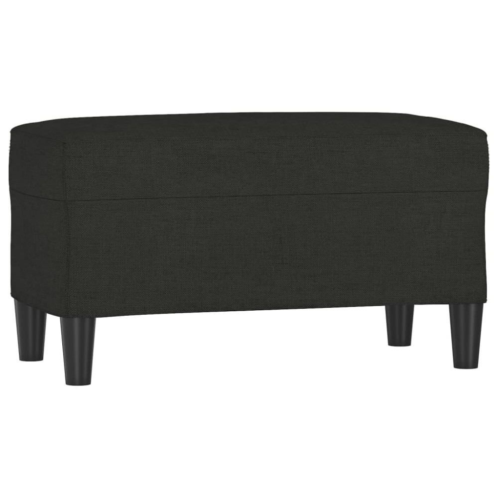 Produktbild för Bänk svart 70x35x41 cm tyg