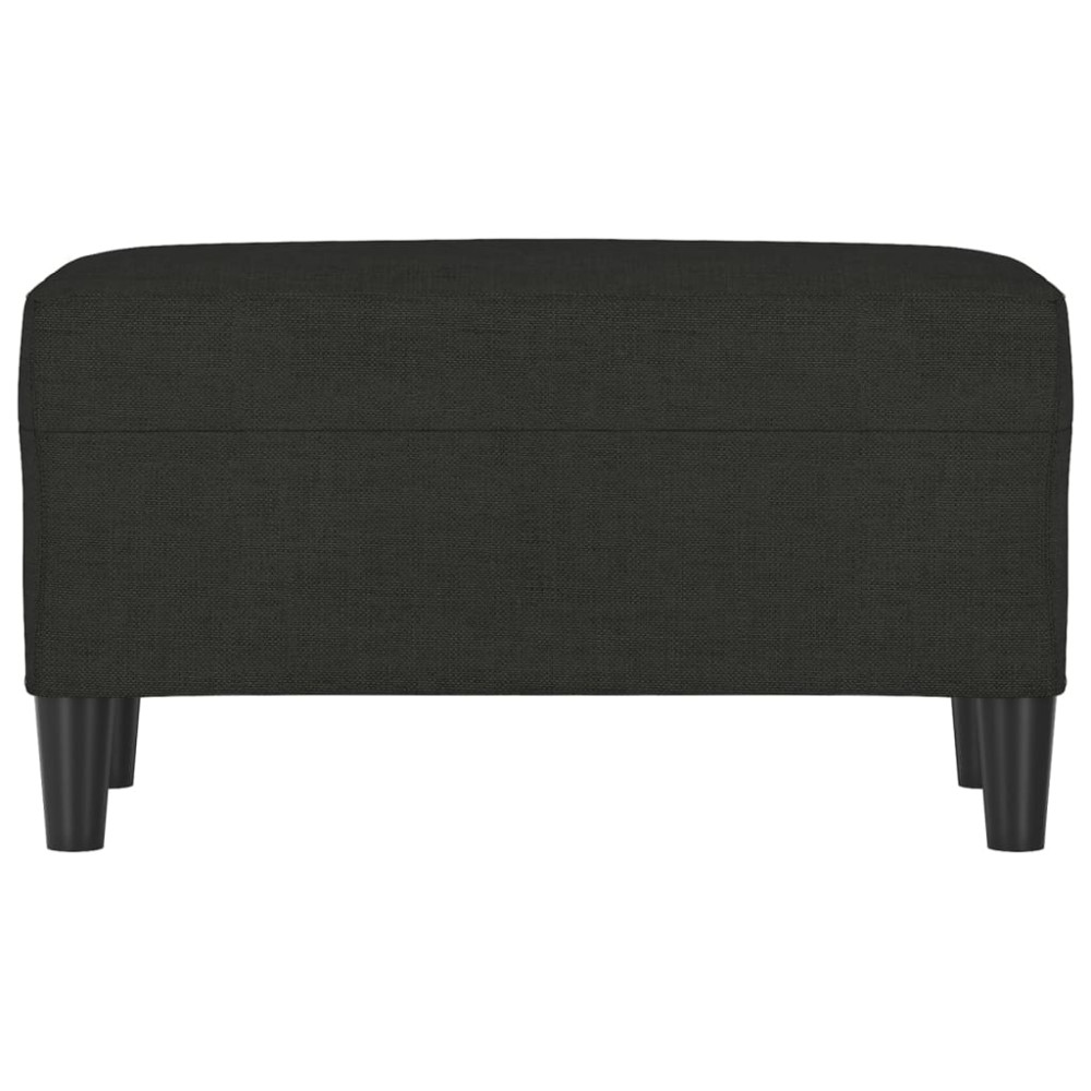 Produktbild för Bänk svart 70x35x41 cm tyg