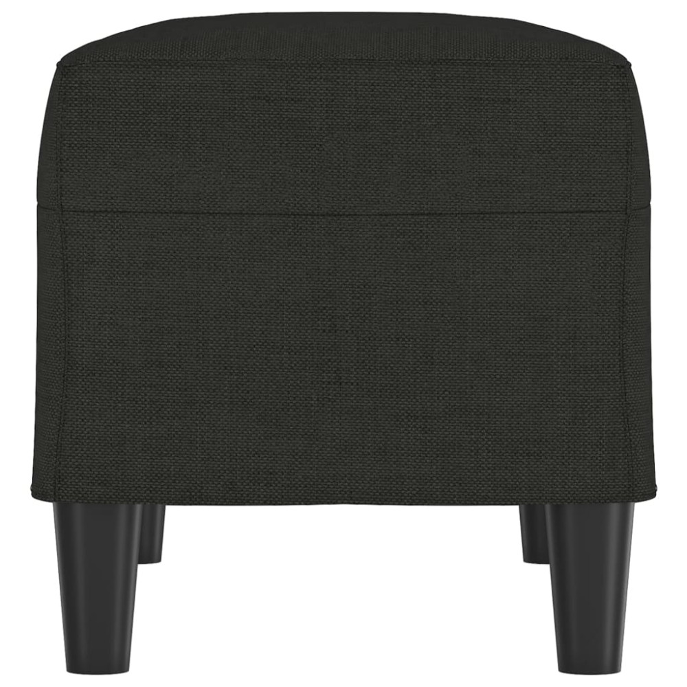 Produktbild för Bänk svart 70x35x41 cm tyg