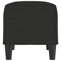 Produktbild för Bänk svart 70x35x41 cm tyg