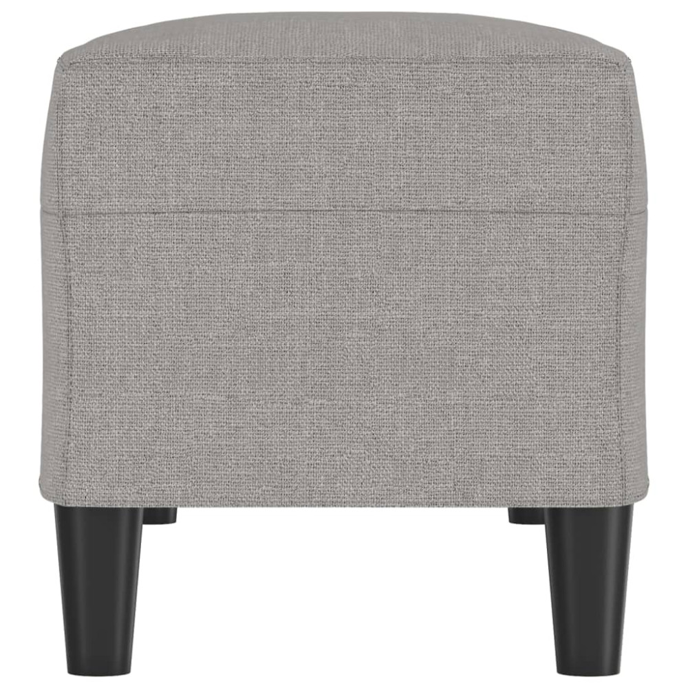 Produktbild för Bänk ljusgrå 100x35x41 cm tyg