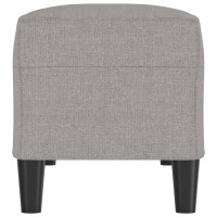 Produktbild för Bänk ljusgrå 100x35x41 cm tyg