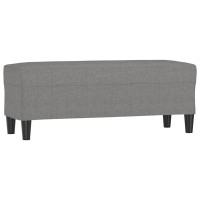 Produktbild för Bänk mörkgrå 100x35x41 cm tyg