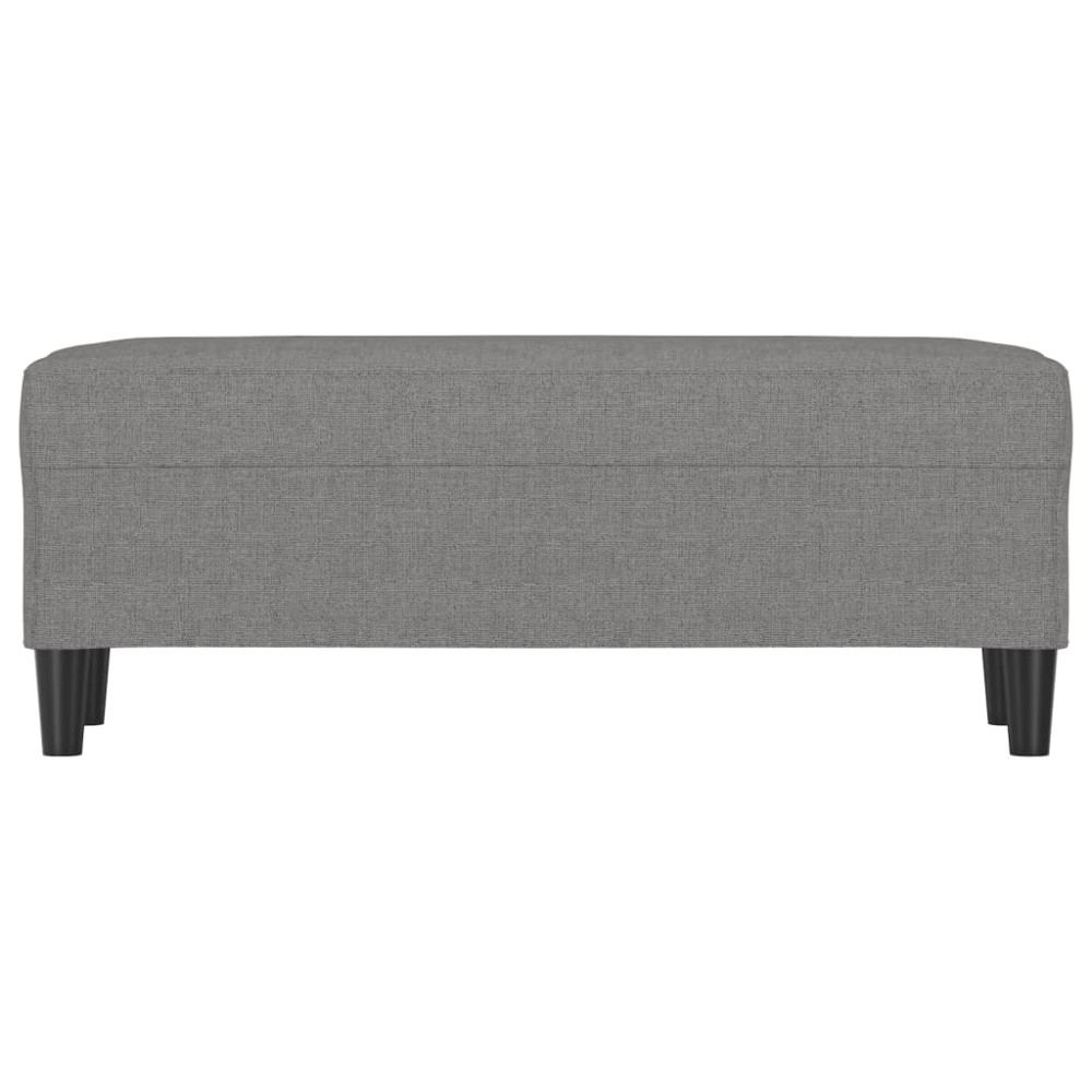 Produktbild för Bänk mörkgrå 100x35x41 cm tyg