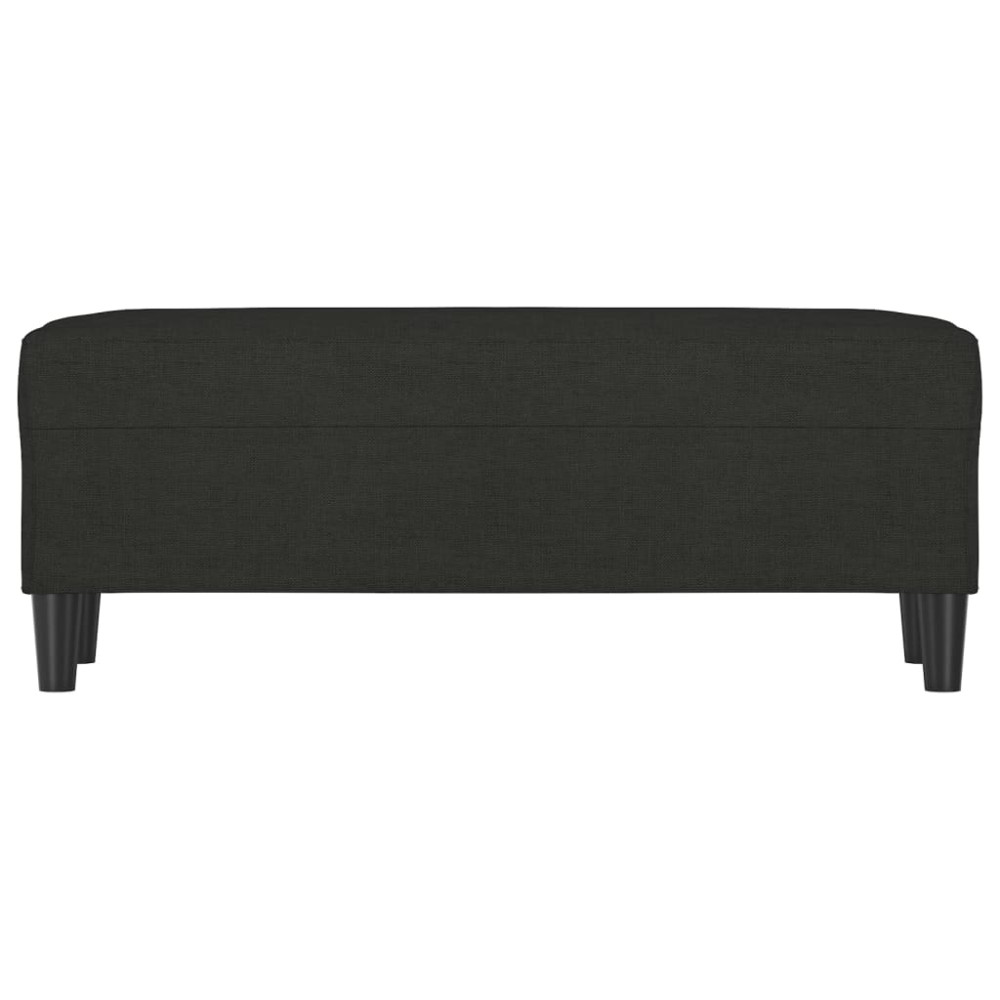 Produktbild för Bänk svart 100x35x41 cm tyg