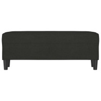 Produktbild för Bänk svart 100x35x41 cm tyg