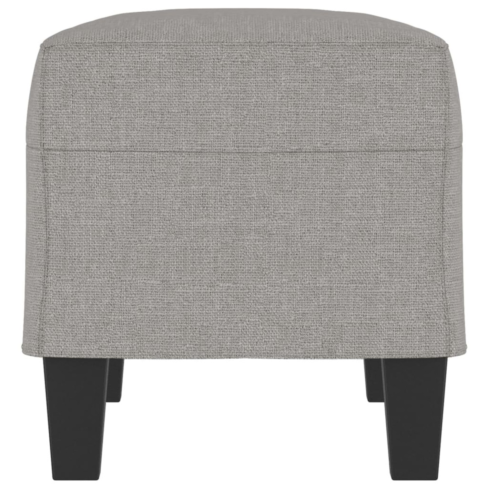Produktbild för Bänk ljusgrå 70x35x41 cm tyg