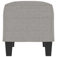 Produktbild för Bänk ljusgrå 70x35x41 cm tyg