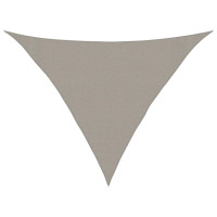 Produktbild för Solsegel 160 g/m² triangulär ljusgrå 3x3x4,2 m HDPE
