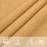 Produktbild för Solsegel 160 g/m² triangulär sand 4x4x4 m HDPE