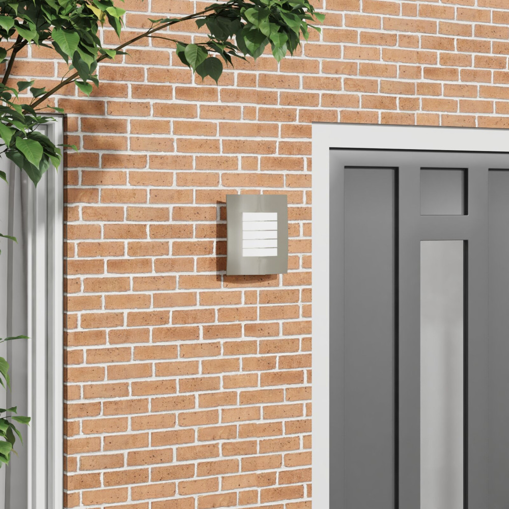 Produktbild för Utomhus vägglampa Silver 23,5 x 9 x 26 cm