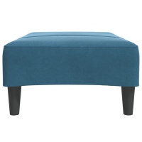 Produktbild för Fotpall Blå 77x55x31 cm sammet